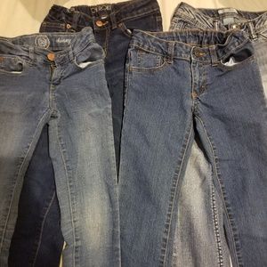 Girls jeans size 7 slim - $5 each or all 4 for $15